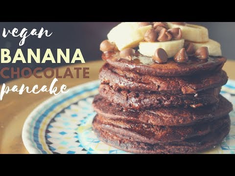 vegan-chocolate-pancake-recipe---recette-pancake-vegan-au-chocolat-(no-sugar-added)