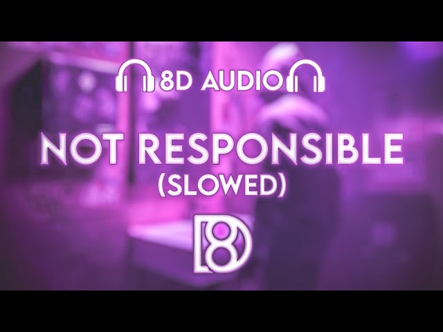 Not Responsible (Slowed) - krush | BASS BOOSTED | 8D Audio | Use Headphones 🎧