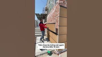 Tấm nhựa ốp tường vân gạch