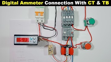 Standard Way to Connect Digital Ammeter In DOL Starter @TheElectricalGuy
