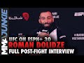 Roman Dolidze surprised by vicious knockout win | UFC on ESPN+ 30 post-fight interview