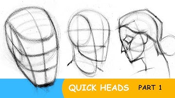 Easily Draw Heads with the Loomis Method - Part 1 with English Subtitles