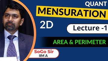 Mensuration by SoGo Video Lecture - 1 ll  Area & Perimeter ll QUANT FOR CAT || MissionCAT