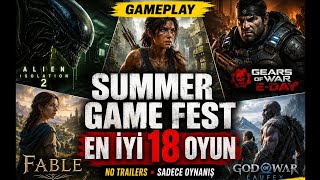YENİ ÇIKICAK 18 DEV OYUN TEK VİDEODA (GAMEPLAY) Summer Game Fest 2026