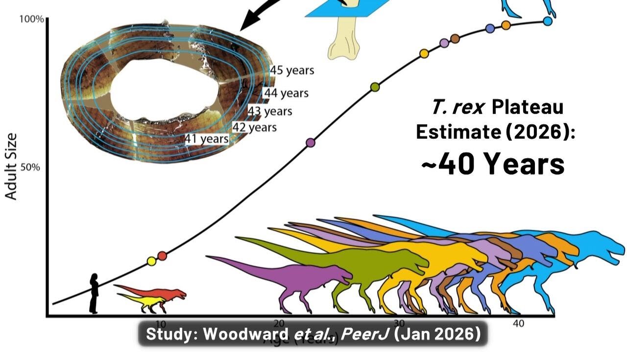 Moment of Science: New study finds T. rex took until age 40 to reach full-size