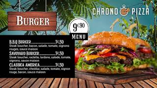 Chrono Pizza - Le Menu (Belfort)