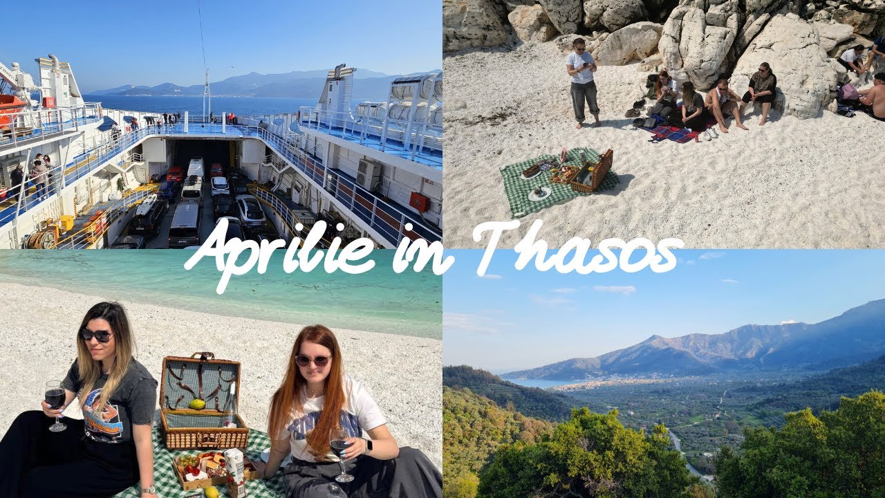 Aprilie in Thasos, sate pitorești, plaje minunate și-o problema cu mașina.