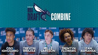2024 Draft Combine | Oso Ighodaro, Trevon Brazile, Pelle Larsson, Trentyn Flowers, Izan Almansa