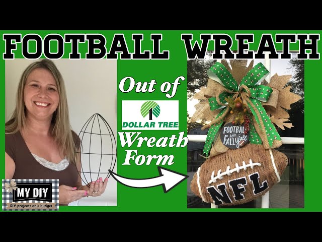 7x12 Football-shaped Wire Wreath Form Metal Wreath Frame DIY Wreath Deco  Mesh Burlap Wreath Making Supplies Unique Shape Front Door Form 