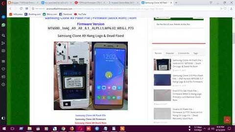 Samsung Clone A9 Flash File | Android 8.1 MT6580 | Stuck On Logo & Dead Fix Rom