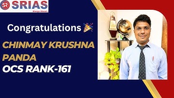 Chinmaya Krushna Panda II Rank 161 II OPSC 2023 II Mock Interview II SRIAS