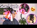 NO HEAT SCARF/TSHIRT CURLS ON NATURAL HAIR!  Stop Buying Rollers!!