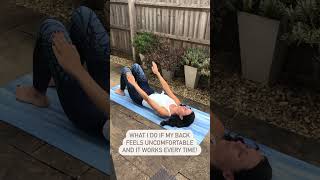 Uncomfortable Back Try This faceyogaexpert backache backpain