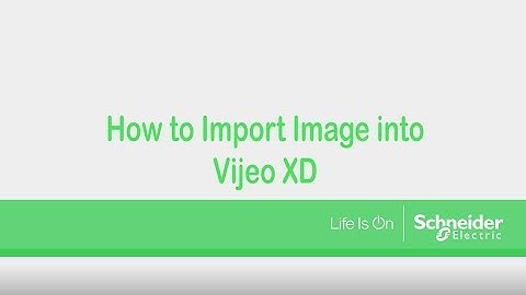 How to import an Image into Vijeo XD