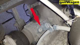 VW Polo 9N vehicle speed sensor location G22