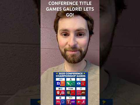 CONFERENCE CHAMPIONSHIP GAMES GALORE! LETS ROLL FOLKS! #football #ncaafootball #sports