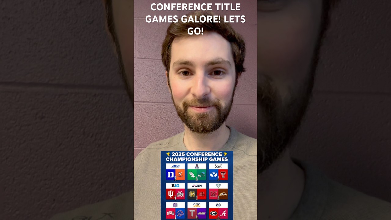 CONFERENCE CHAMPIONSHIP GAMES GALORE! LETS ROLL FOLKS! 