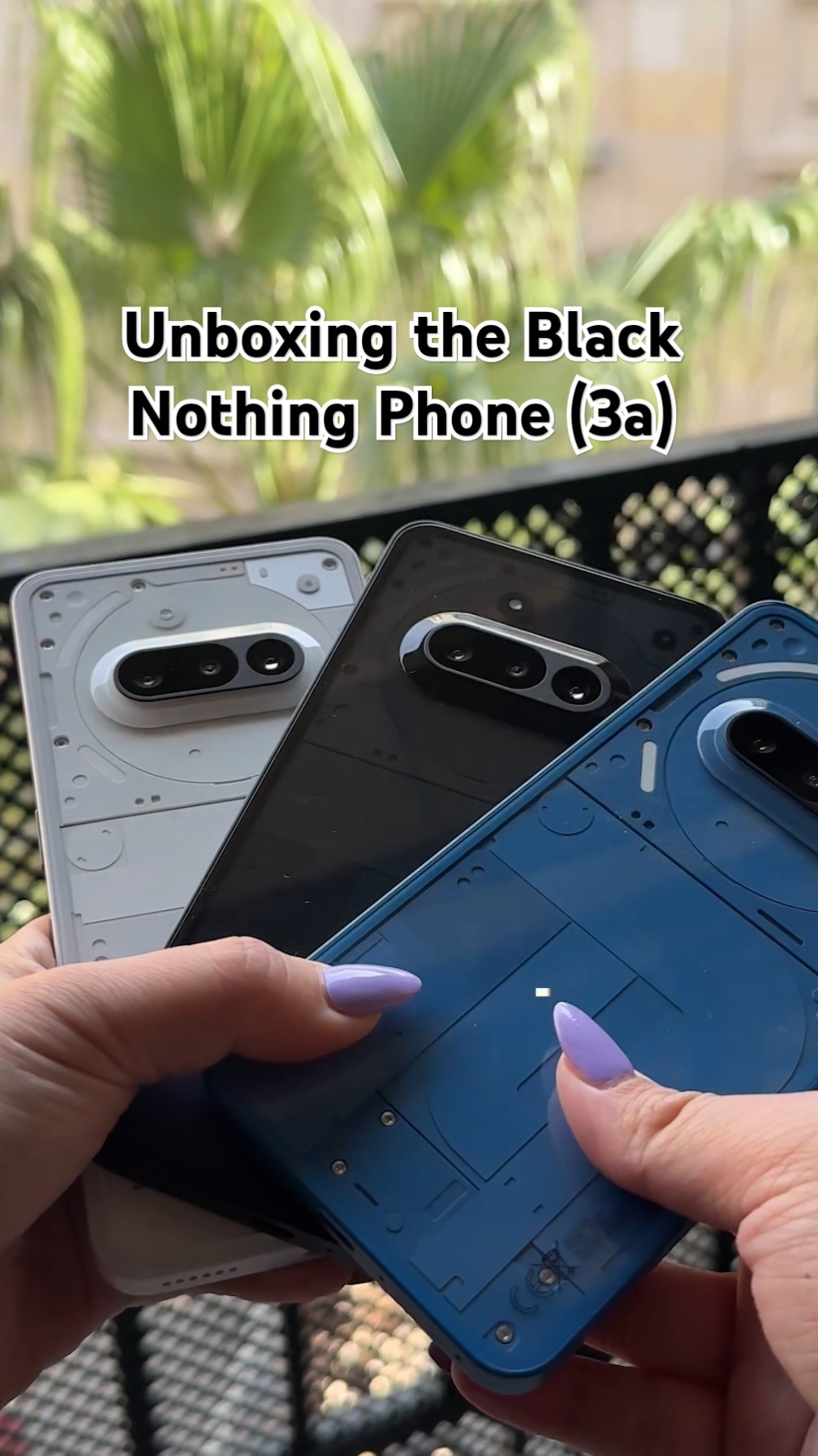Unboxing the Black Nothing Phone (3a)