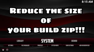 Slam's Builders Tips - How to reduce your build size