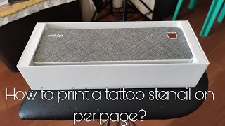 Paano mag print ng stencil sa peripage? / how to print a stencil on peripage?