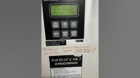 Testing video Gyro Compass Sperry Marine  MK1