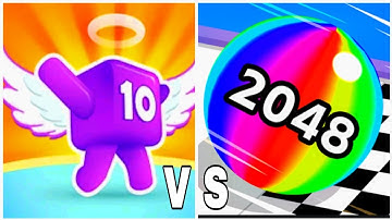 Ball Run 2048 vs Level Up Numbers - ASMR Gameplay (Max Level, Math Games) 