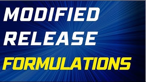 MODIFIED RELEASE ORAL FORMULATIONS