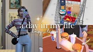 a day in my life (supermarket, burgers, day off, etc) | sims vlog