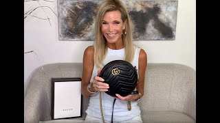 PURSONIFY.COM UPDATED REVIEW GUCCI MARMONT MINI ROUND CROSSBODY BAG AND WIMB