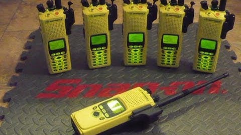 Motorola XTS5000 VHF Model II and Model III Five-Pack in Fire Yellow, FPP, Digital Radios