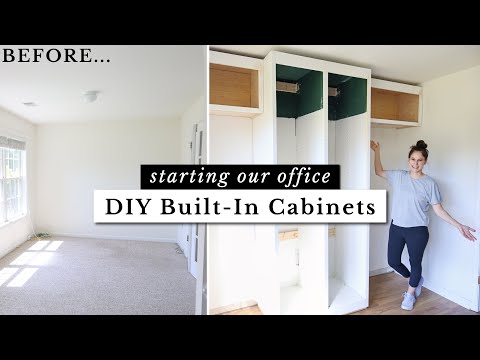 DIY Built In Bathroom Shelves and Cabinet - Angela Marie Made