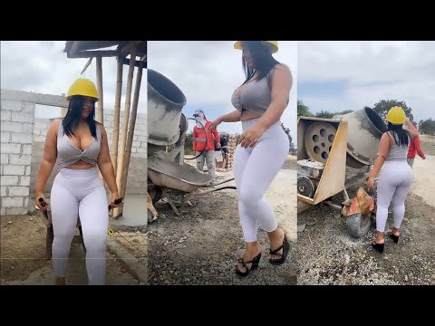 Working hard to build houses | Mixing and transporting concrete