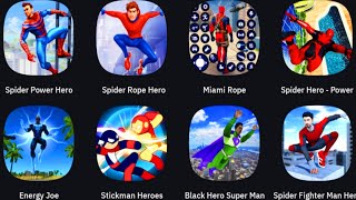 Spider Power Hero Fighter, Spider Rope Hero, Miami Rope, Spider Hero Power Fighter, Energy Joe, screenshot 3