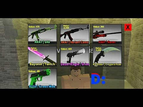 Showing My Inventory Of Counter Blox R Onital Youtube - roblox counter blox trading discord