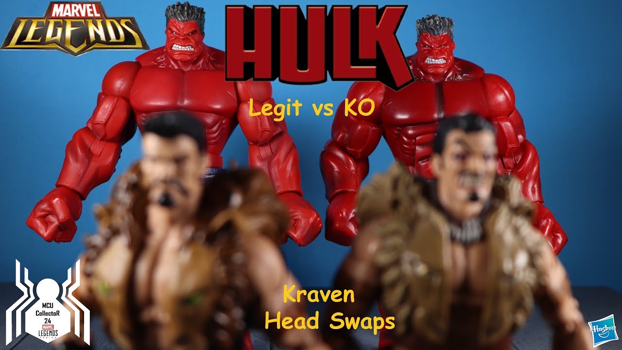 marvel legends red hulk baf