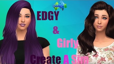 The Sims 4 Create A Sim  Twins! Edgy and Girly