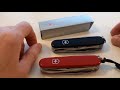 Victorinox Deluxe Thinker Unboxing Small Review And Comparison With The Huntsman