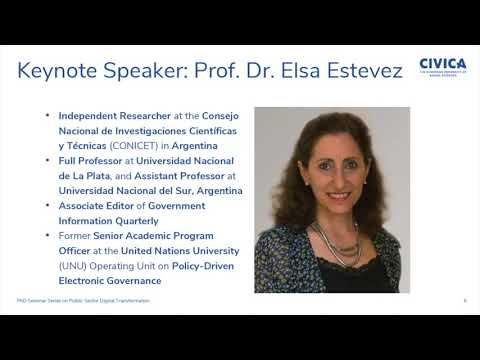 Elsa Estevez on Ethics in Digital Public Services (CIVICA PhD Seminar Series)