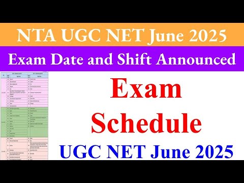 ugc net june 2025 exam date, ugc net june 2025 exam date subject wise ...
