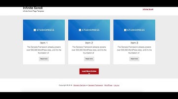 Infinite Scroll In Genesis Page Template
