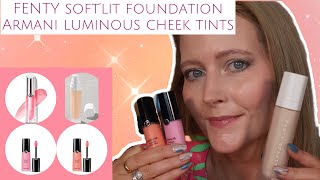 NEW FENTY Soft'lit Luminous Longwear Foundation & Armani Luminous silk cheek tints. 9hr test