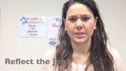 Validity   -   Principles of Assessment