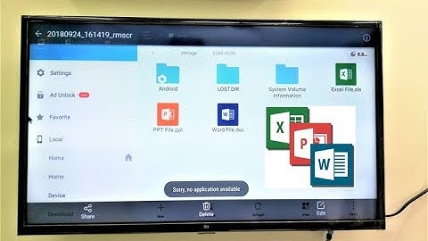 How to Open & Edit MS Word, Excel & PPT File in Smart TV