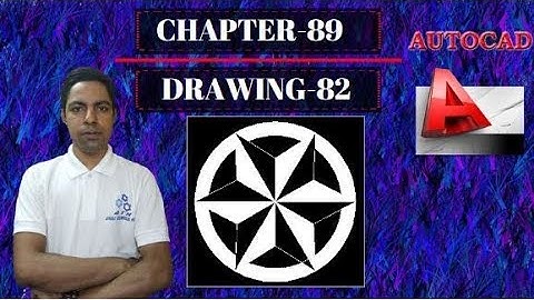 Autocad 2D Practice Drawing 2018 | Chapter-89 | Drawing-82 (Example-82) | By Ahuja Technical Hant