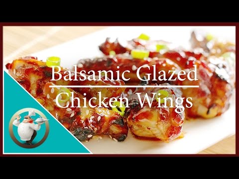 Honey Glazed Chicken Wings | Easy Balsamic Glazed Chicken Wings Recipe