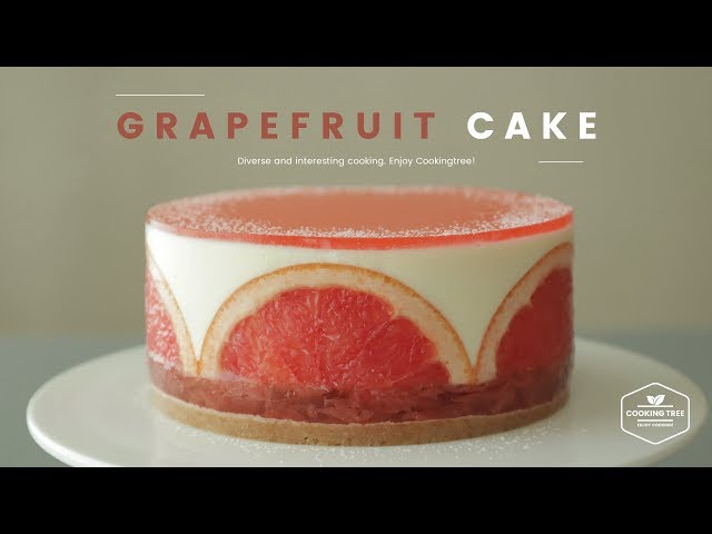 노오븐~✿ 자몽 치즈케이크 만들기 : No-Bake Grapefruit Cheesecake Recipe - Cooking tree 쿠킹트리*Cooking ASMR