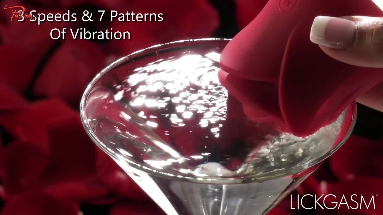 Lickgasm Sweet Kiss Vibrating Stimulator Red Gentle Rose Toy Demo 