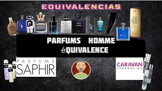 ▪️Perfumes saphir y caravan hombre equivalencias// Parfums pour homme Saphir et caravan