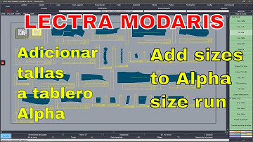 010- Add sizes to piece or model with an alphanumeric grading