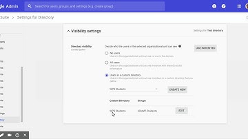 New Directory Settings in the G Suite Admin Console